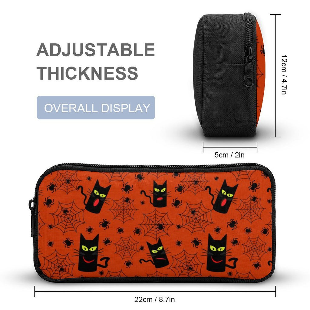 Halloween Black Cats Backpack, Lunch Bag & Pencil Case Set