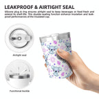 Zen Koala Small Stainless Steel Travel Mug Cup 12oz/350ml