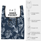 Blue Fish - Collapsible Shopping Bag