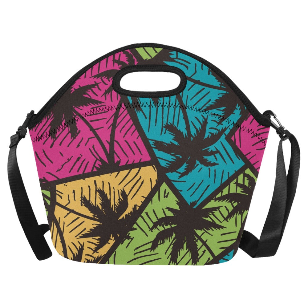 Palm Trees - Neoprene Lunch Bag One Size Neoprene Lunch Bag Printed Offshore