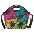 Palm Trees Neoprene Lunch Bag One Size Neoprene Lunch Bag Plants Printed Offshore Surf