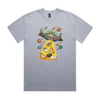 UFO Cat Abduction AS Colour Heavy Faded Tee Unisex Faded powder Heavy Faded T-shirt animal Printed In Australia Sci Fi