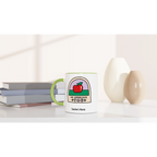 Personalise - We Appreciate You, Teacher, Apple - White 11oz Ceramic Mug with Colour Inside Personalised 11oz Mug