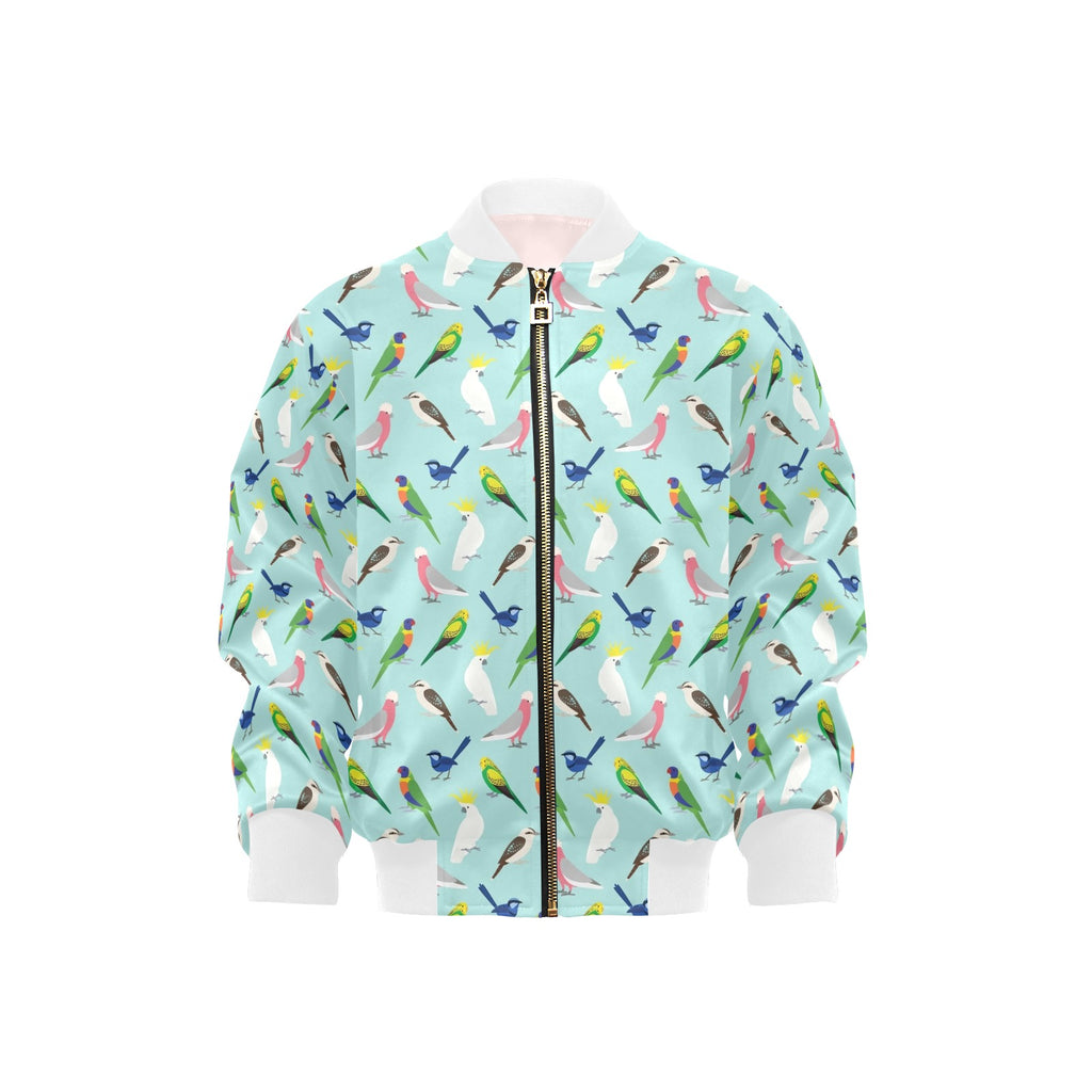 Australian Birds Kids Bomber Jacket