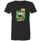 Brewtiful, Coffee Press - Womens T-shirt Black Womens T-shirt Coffee Printed In Australia