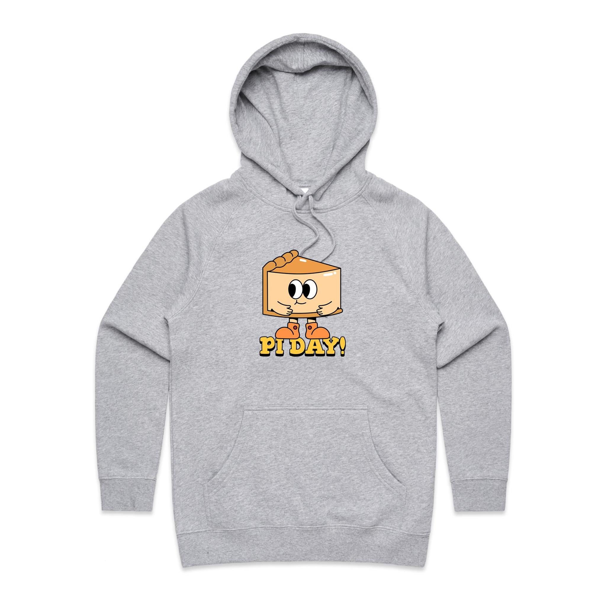 Pi Day - Womens Hoodie Grey Marle Womens Hoodie Maths Printed In Australia