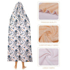 Astronauts And Rockets Kids Hooded Blanket 100cm x 130cm