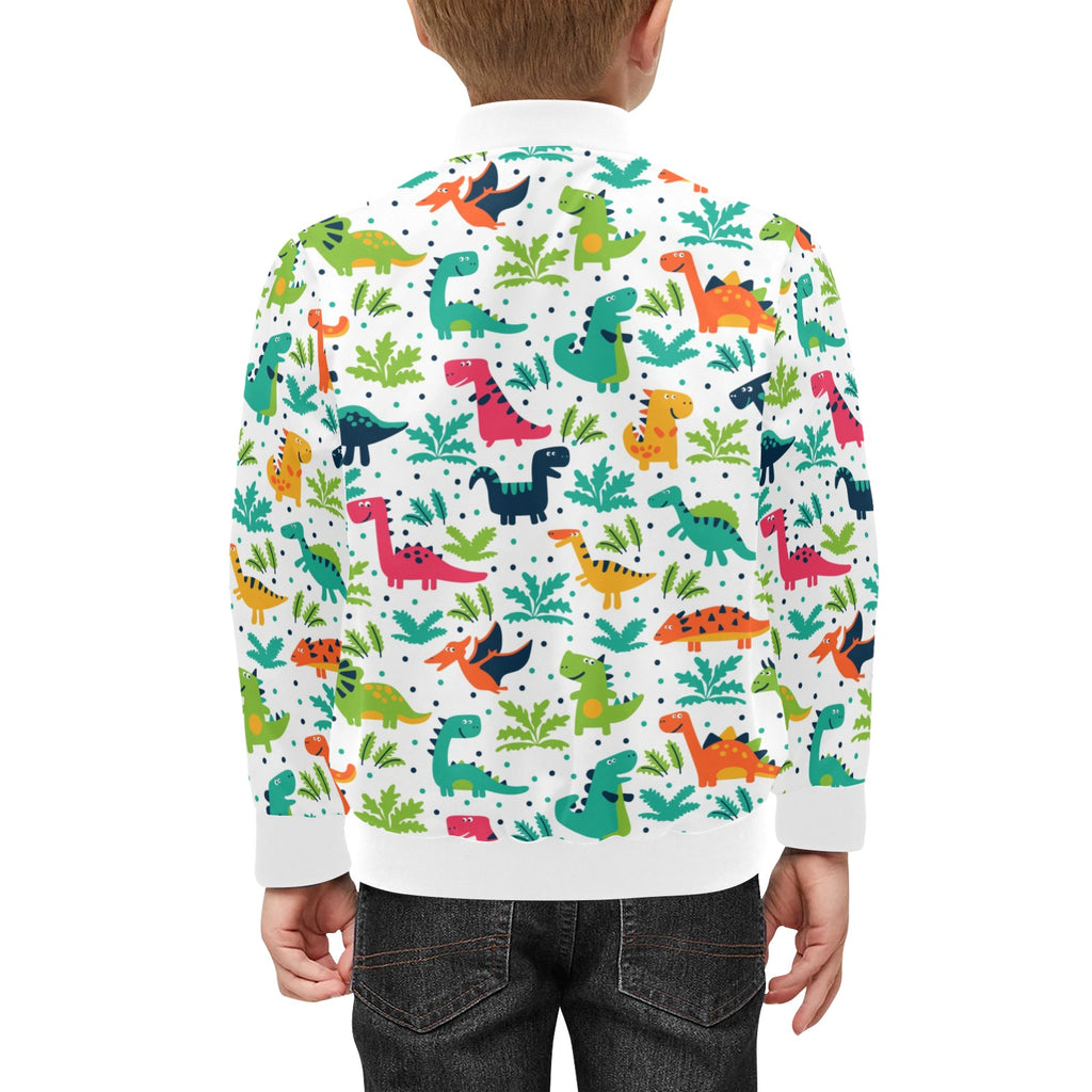 Cute Cartoon Dinosaur Kids Bomber Jacket Kids Bomber Jacket animal Printed Offshore