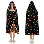 Candy Kids Hooded Blanket 100cm x 130cm Kids Hooded Blanket Food Printed Offshore