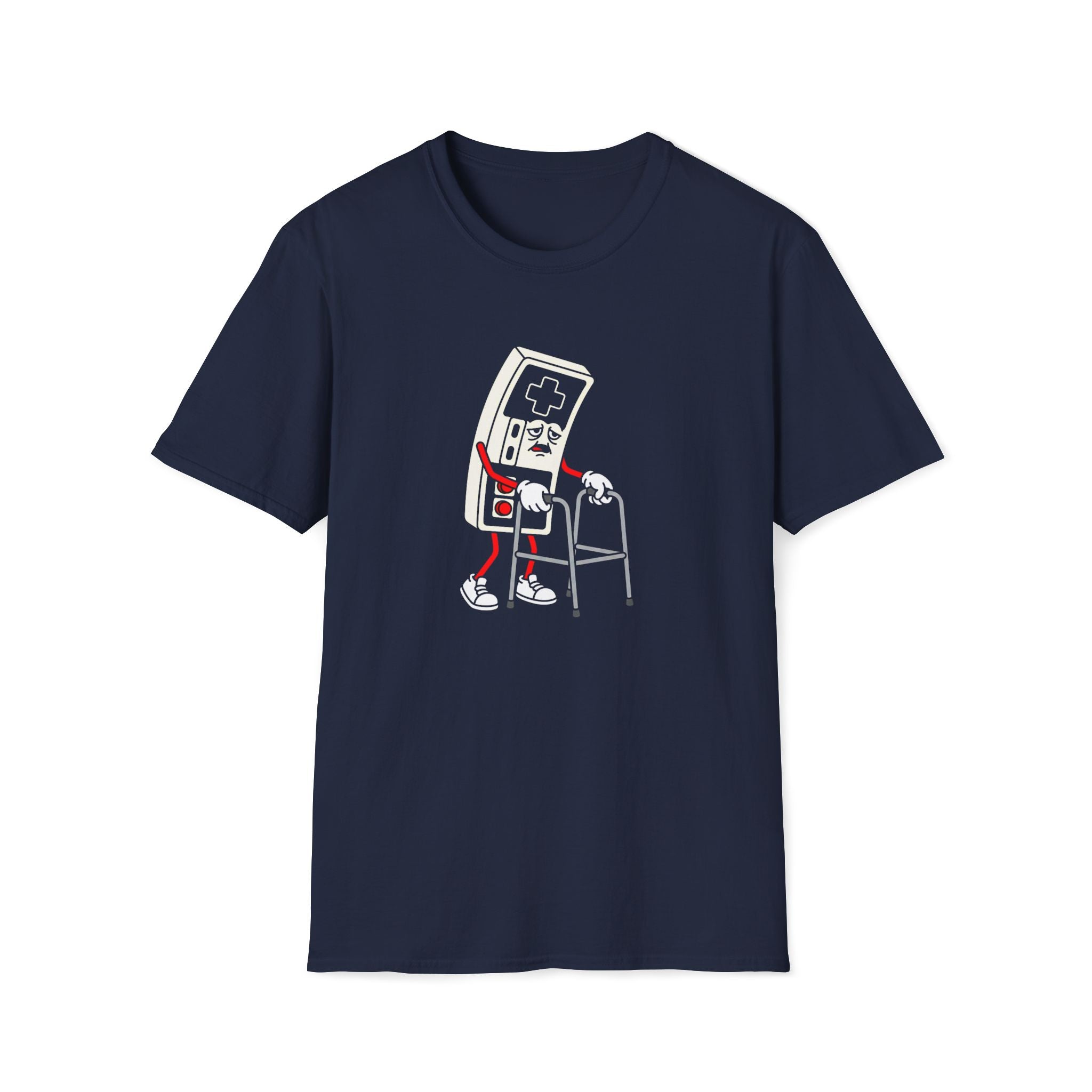 Retro Gamer Unisex T-Shirt Navy Unisex Adult T-shirt Games Globally Fulfilled