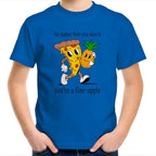Pineapple And Pizza - Kids Youth T-Shirt Bright Royal Kids Youth T-shirt Food Printed In Australia