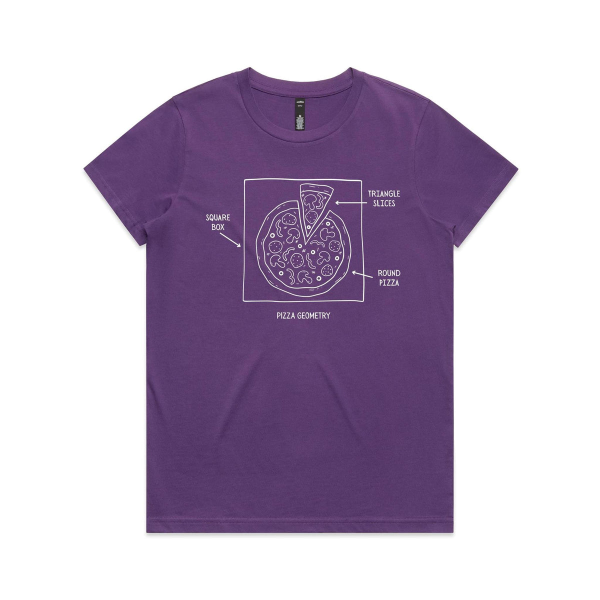 Pizza Geometry Women's AS Colour T-shirt