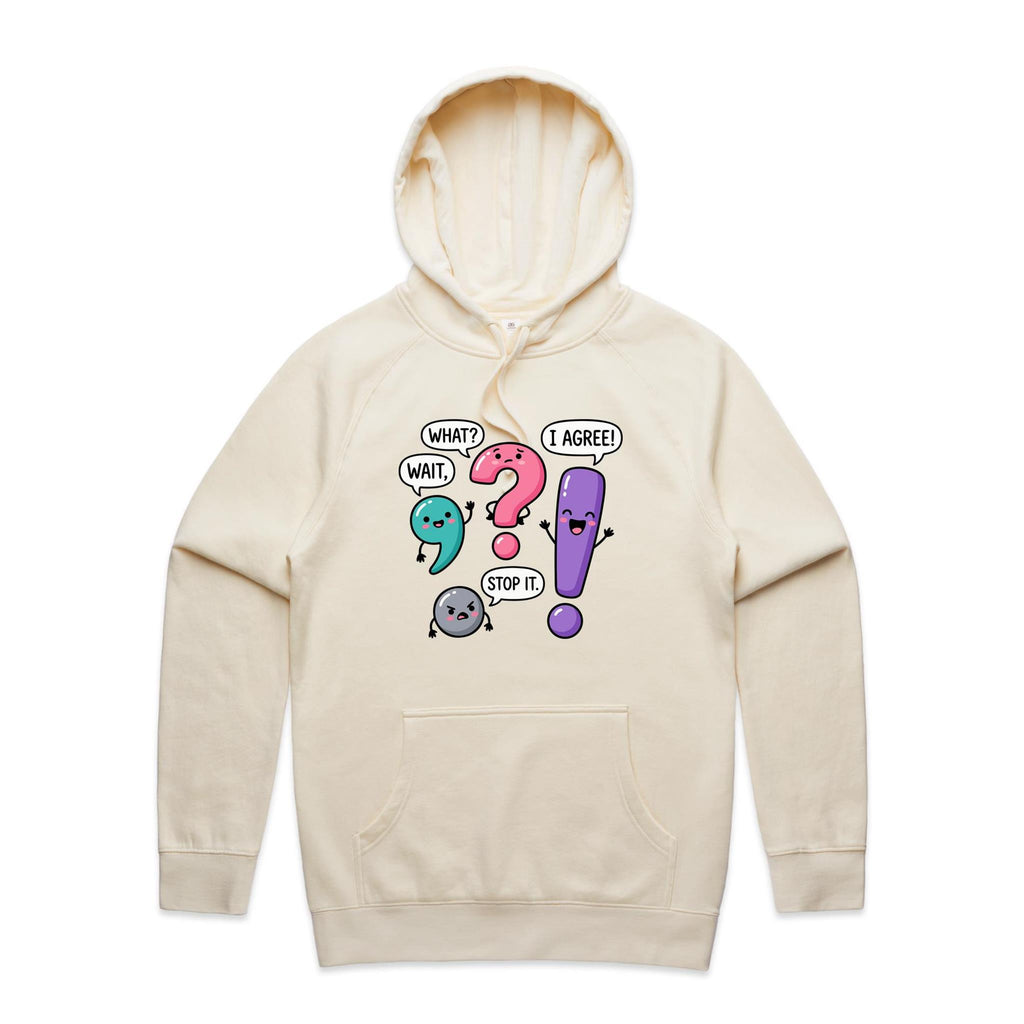 Funny Punctuation Men's AS Colour Hoodie