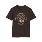 Turning 50 Vintage 1976 Aged To Perfection Unisex T-Shirt Dark Chocolate Unisex Adult T-shirt Birthday Globally Fulfilled