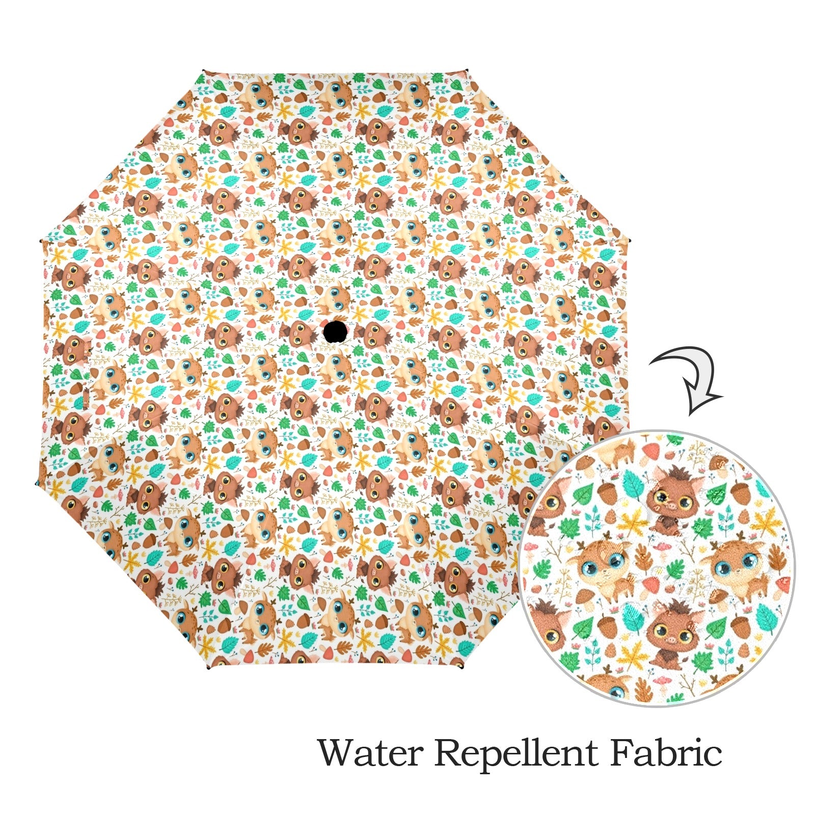 Cute Autumn Creatures - Umbrella Umbrella animal Printed Offshore