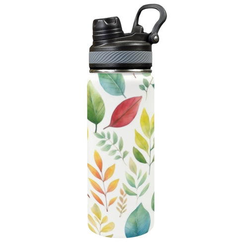 Autumn Leaves - Insulated Water Bottle with Dual-Use Lid (18oz) One Size Insulated Water Bottle with Dual-Use Lid (18oz) Printed Offshore