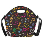 Music Notes - Neoprene Lunch Bag One Size Neoprene Lunch Bag Printed Offshore