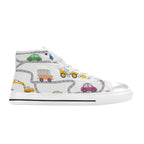 On The Road - Kids High Top Canvas Shoes