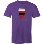 I'm Dreaming Of A Flat White Christmas, Coffee - Mens T-Shirt Purple Mens Christmas T-shirt Christmas Printed In Australia