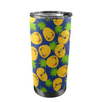 Cool Pineapples - 20oz Mobile Tumbler with Lid (Black Lock) One Size 20oz Travel Mug Food Printed Offshore