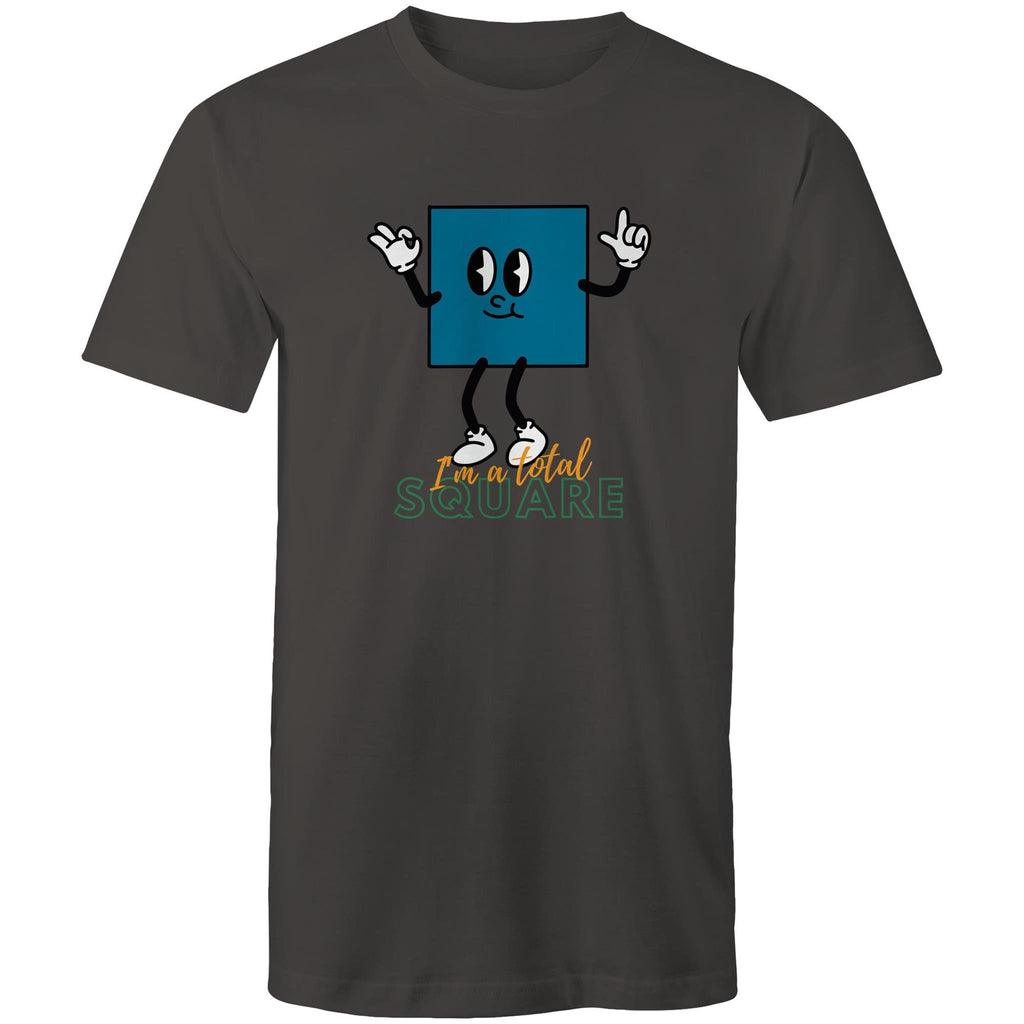 I'm A Total Square Men's AS Colour T-Shirt Charcoal Mens T-shirt Maths Printed In Australia