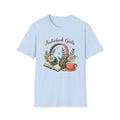Audiobook Girlie Unisex Softstyle T-shirt Light Blue Unisex Adult T-shirt Australian Printer Reading
