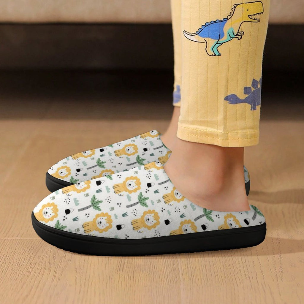 Lions Kids Cotton Slippers Kids Cotton Slippers animal Printed Offshore