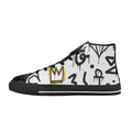 Graffiti Crown Women's High Top Canvas Shoes US12 Womens Classic High Top Shoes Printed Offshore