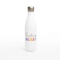 Teaching Fills My Heart - White 17oz Stainless Steel Water Bottle Default Title White Water Bottle Globally Fulfilled Teacher