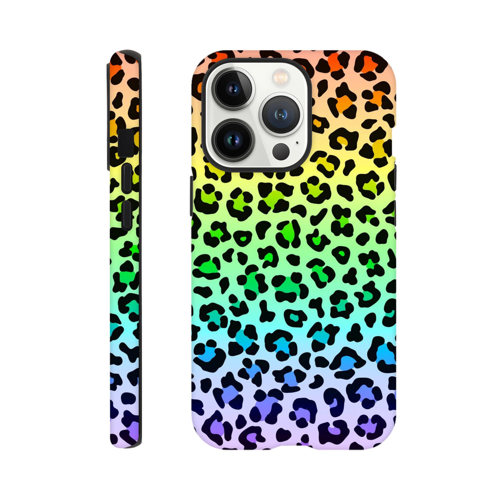Rainbow Leopard Print - Apple iPhone Tough case iPhone 13 Pro iPhone Tough Case animal Globally Fulfilled