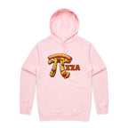 Pi Pizza - Supply Hood Pink Mens Hoodie Food Maths Printed In Australia