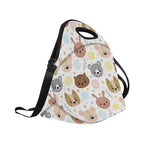 Baby Animals Neoprene Lunch Bag/Large (Model 1669) Neoprene Lunch Bag animal Printed Offshore