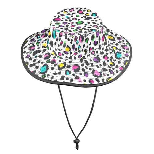 Animal Print In Colour Wide Brim Bucket Hat Wide Brim Bucket Hat animal Printed Offshore