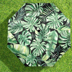 Jungle Leaves - Semi-Automatic Foldable Umbrella (Model U12) Semi-Automatic Foldable Umbrella (U12)