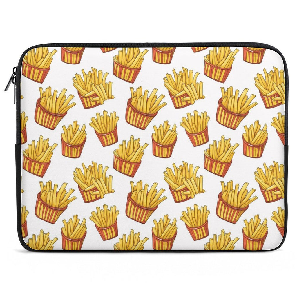 French Fries Laptop Sleeve (Multiple Sizes) black Laptop Sleeve Food Printed Offshore