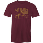 Say Wah, Guitar Pedal - Mens T-Shirt Burgundy Mens T-shirt Music Printed In Australia