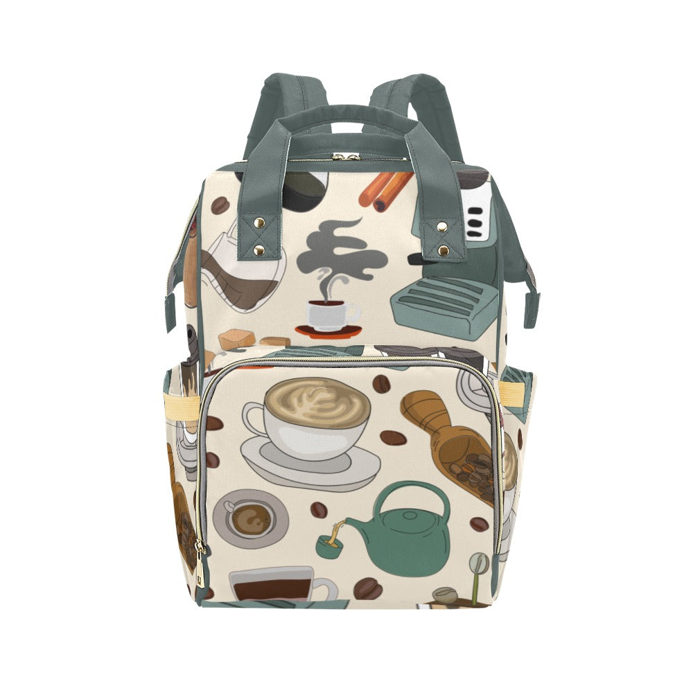 All The Coffee - Multi-Function Backpack, Nappy / Diaper Bag