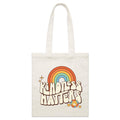 Kindness Matters Parcel Canvas Tote Bag Default Title Small Tote Bag Kindness Positivity Printed In Australia Retro