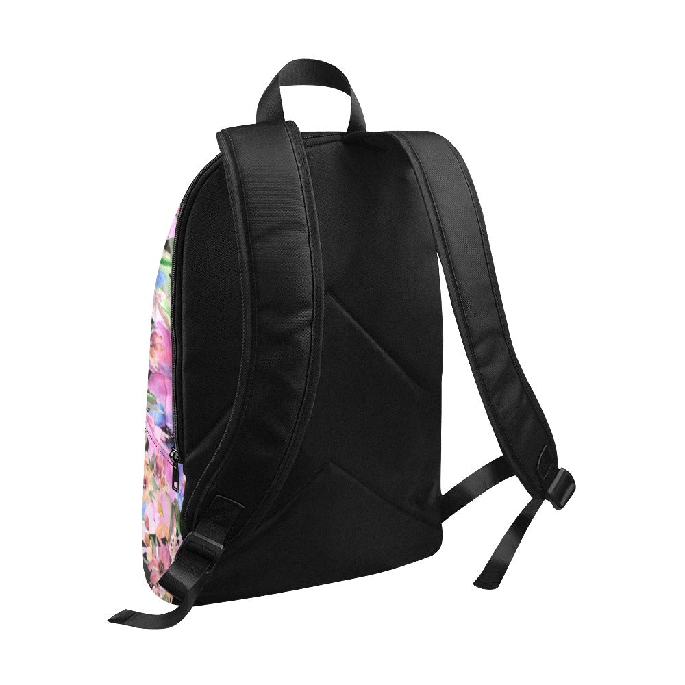Bright Pink Floral - Fabric Backpack