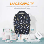 Chess Pattern - Multi-Function Backpack, Nappy / Diaper Bag