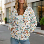 Travel And Explore Women's Full-Zip Hoodie