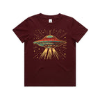 Retro UFO Kid's AS Colour T-shirt