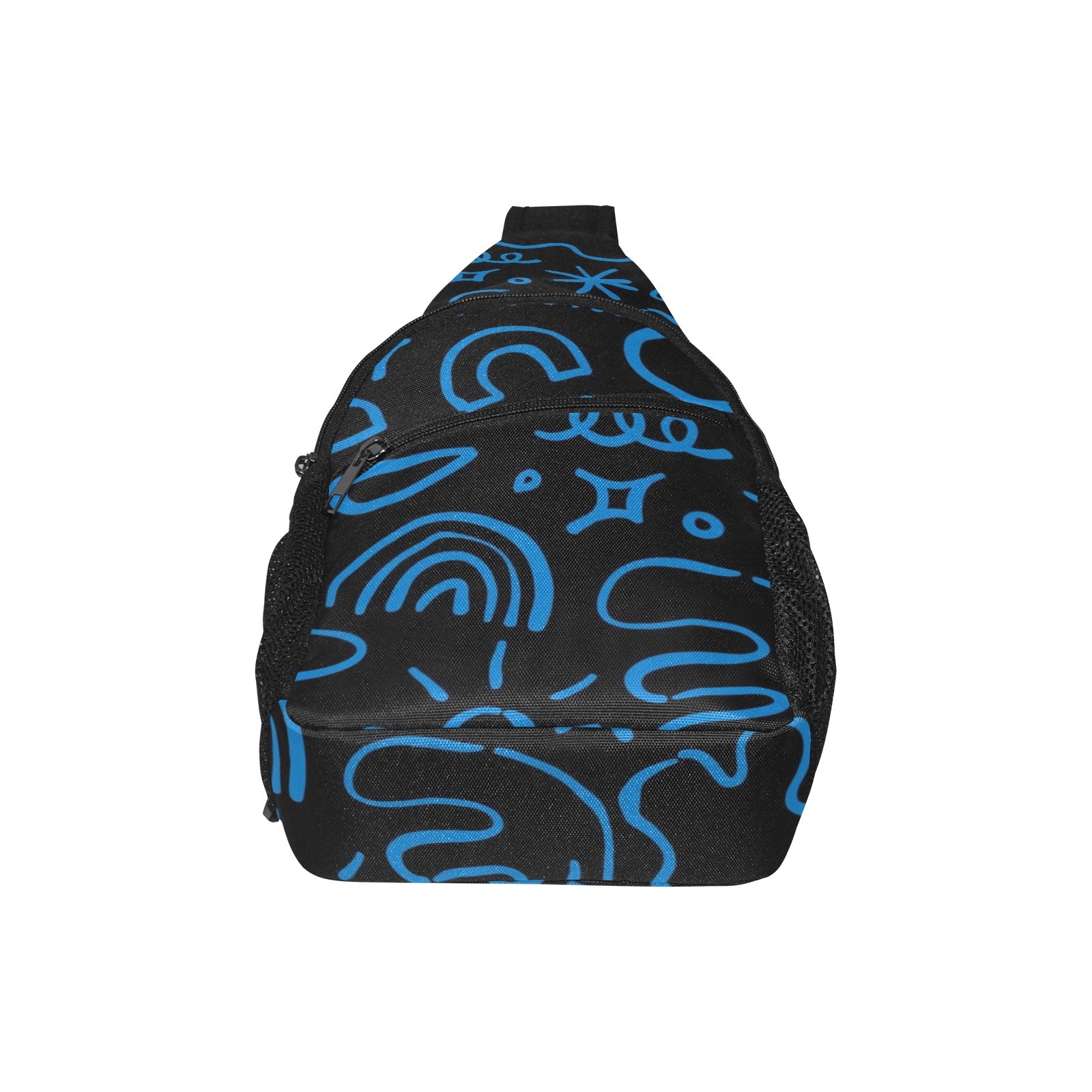 Blue Squiggle - Chest Bag