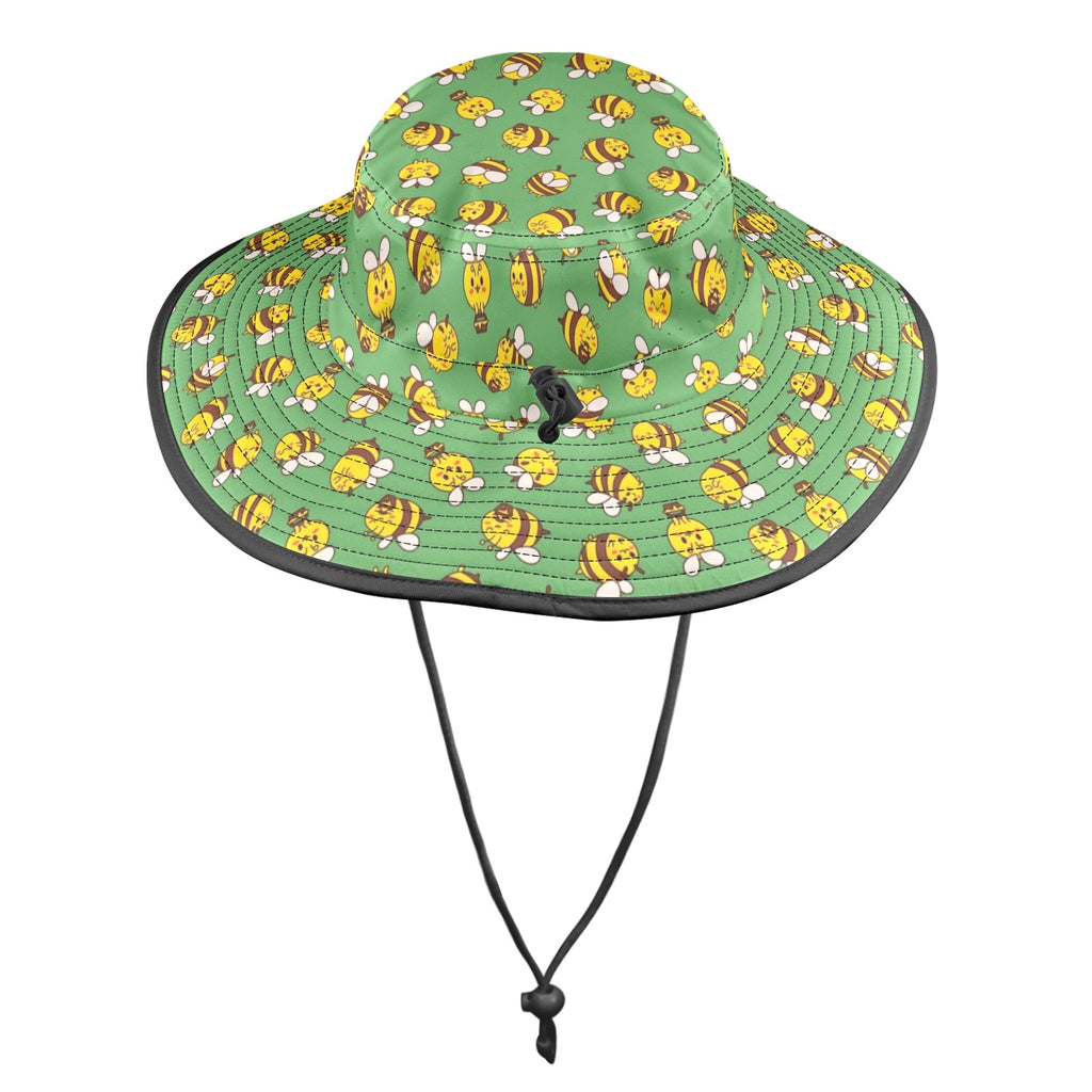 Busy Bees Wide Brim Bucket Hat Wide Brim Bucket Hat animal Printed Offshore