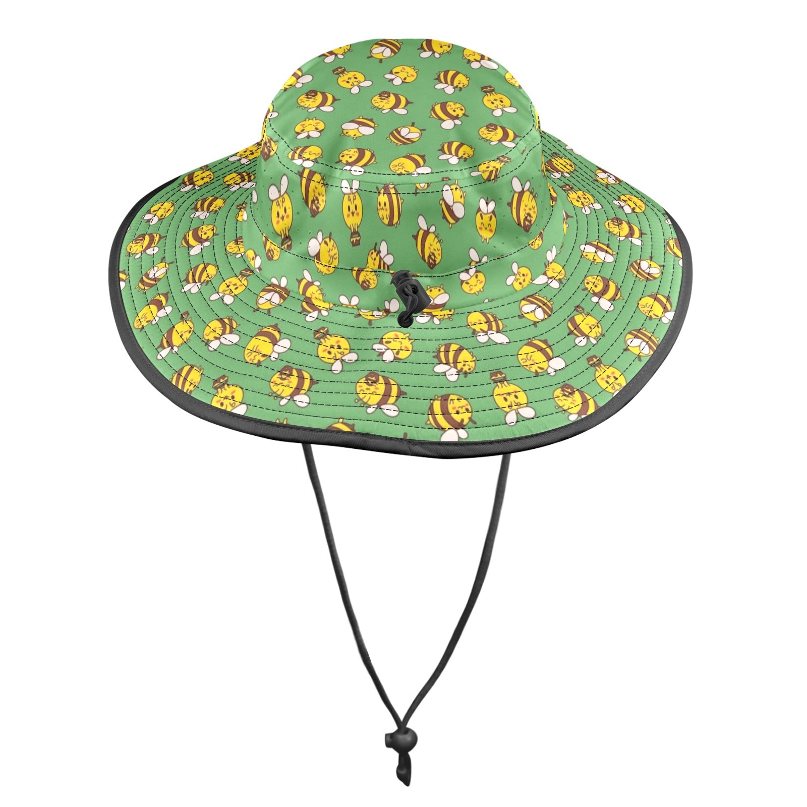 Busy Bees Wide Brim Bucket Hat Wide Brim Bucket Hat animal Printed Offshore