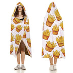 French Fries Kids Hooded Blanket 100cm x 130cm Kids Hooded Blanket Food Printed Offshore
