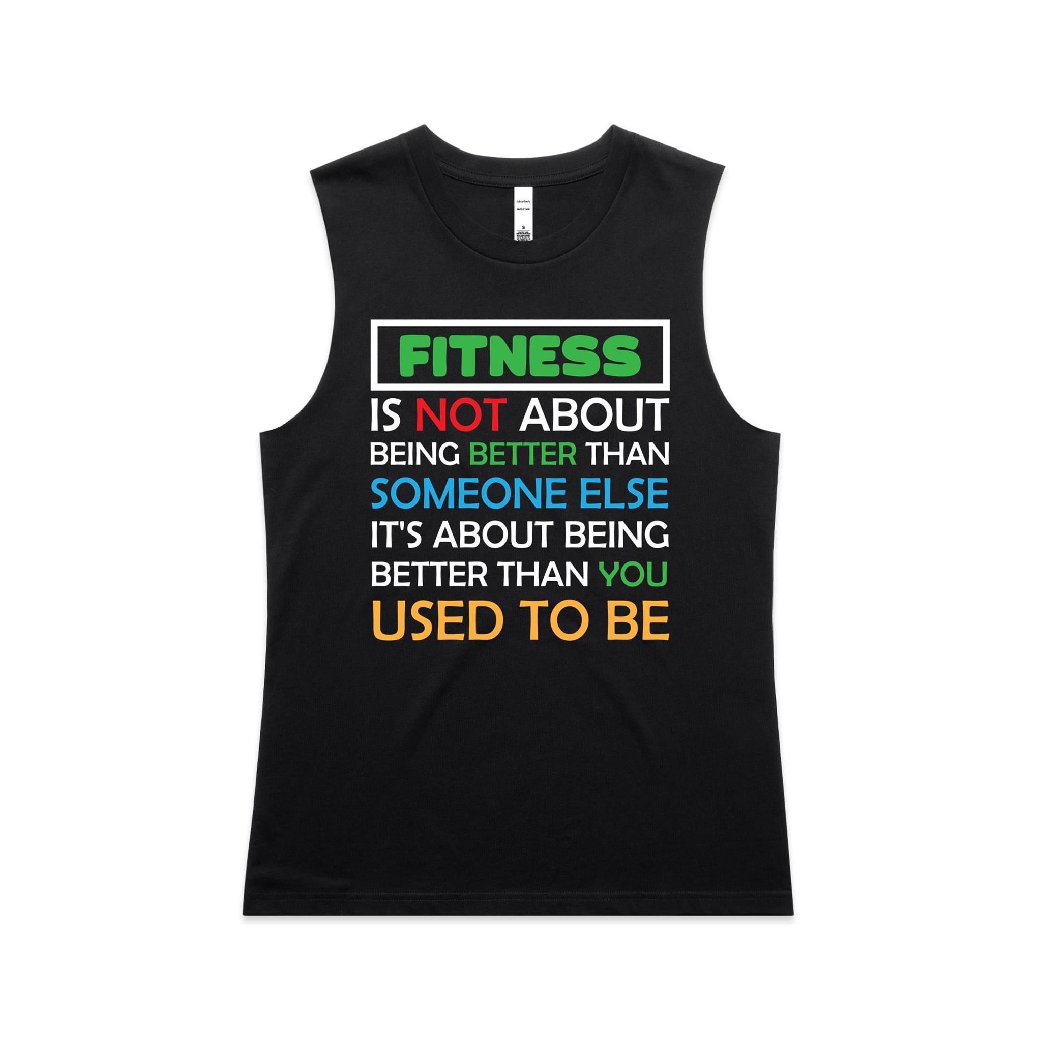 Fitness, Better Than You Used To Be - AS Colour Women's Maple Tank
