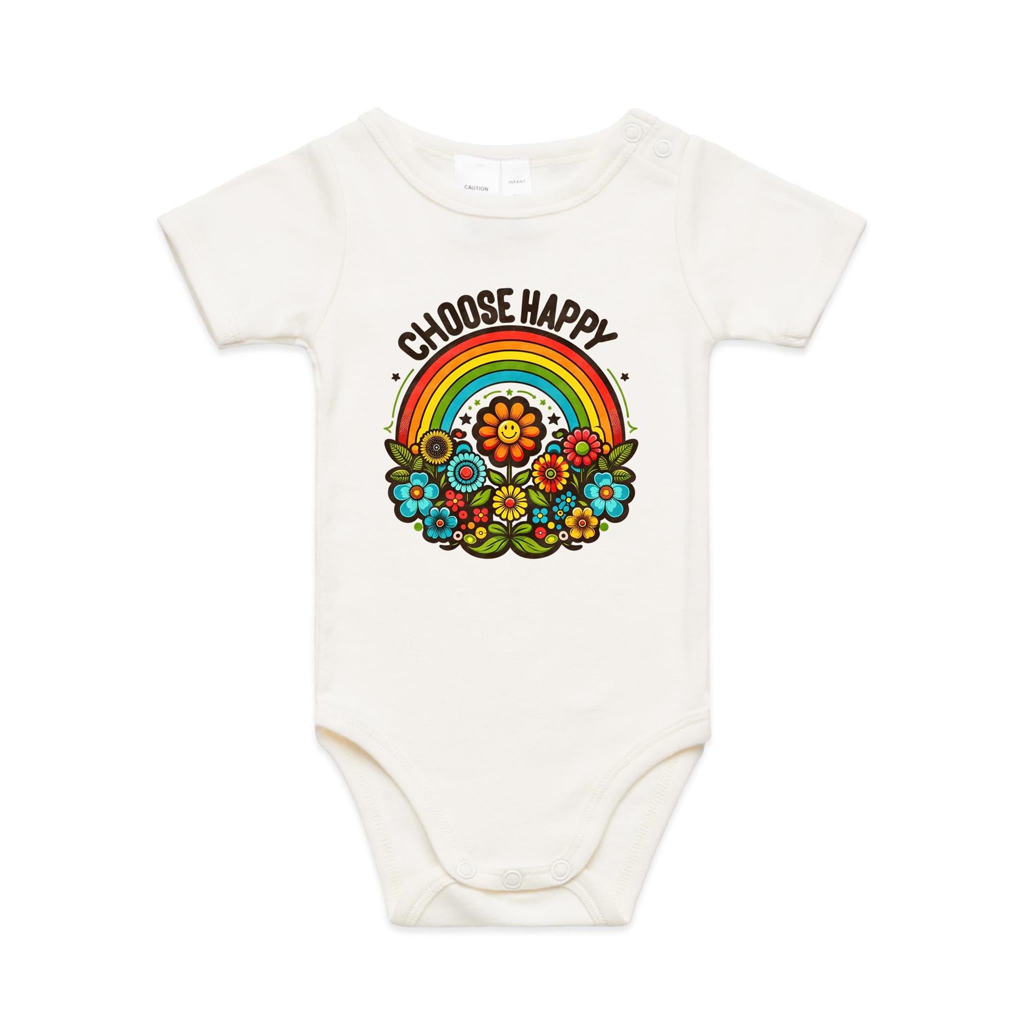 Choose Happy - Baby Bodysuit