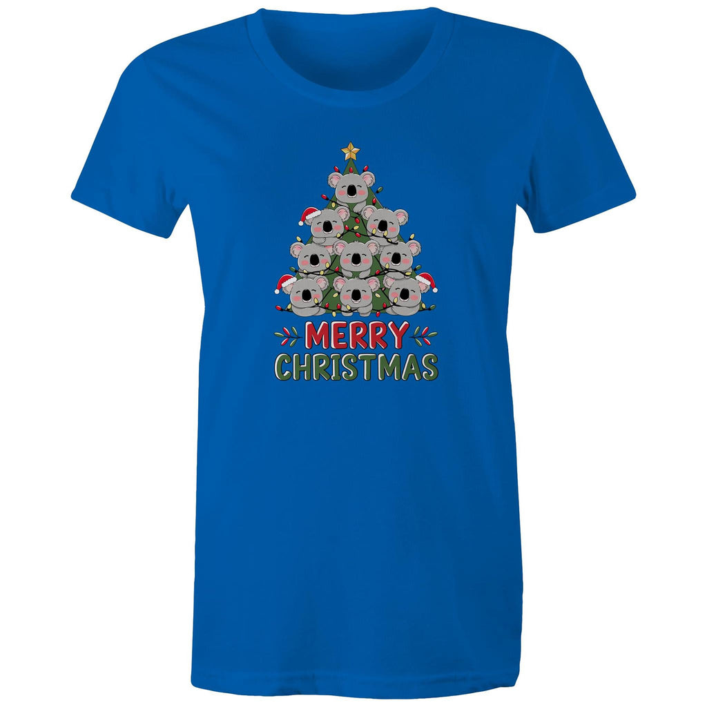Koala Christmas Tree - Womens T-shirt