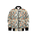 Diamond Cat Pattern Kids Bomber Jacket XL Kids Bomber Jacket animal Printed Offshore